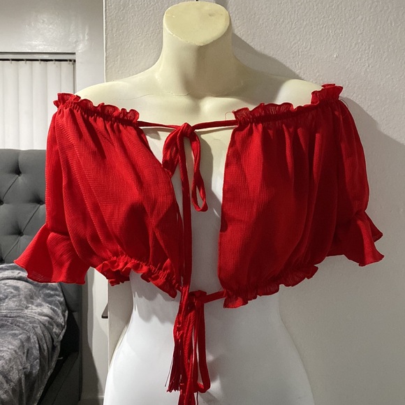 3 for $20 /Red mesh top - Picture 4 of 5